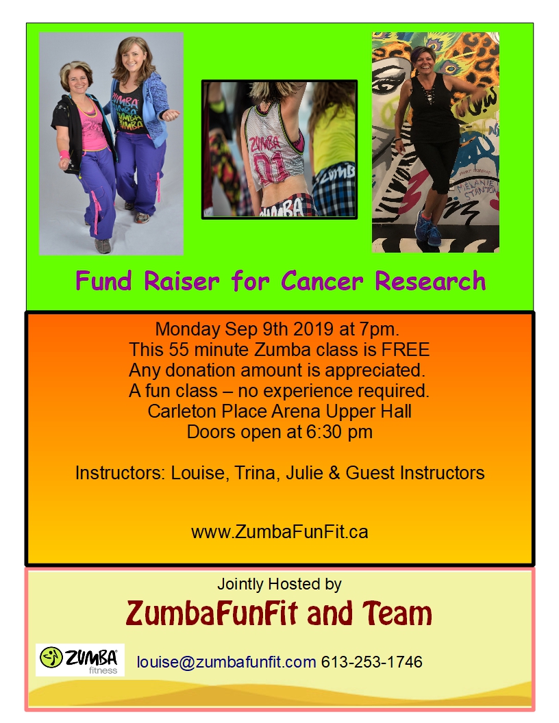 Fall 2019 Cancer Fund Raiser flyer